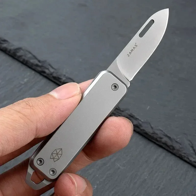 2024 New Folding Sharp Outdoor Multi Functional Stainless Steel Mini Home Knife Portable Keychain Fruit Knife Open Box Portable