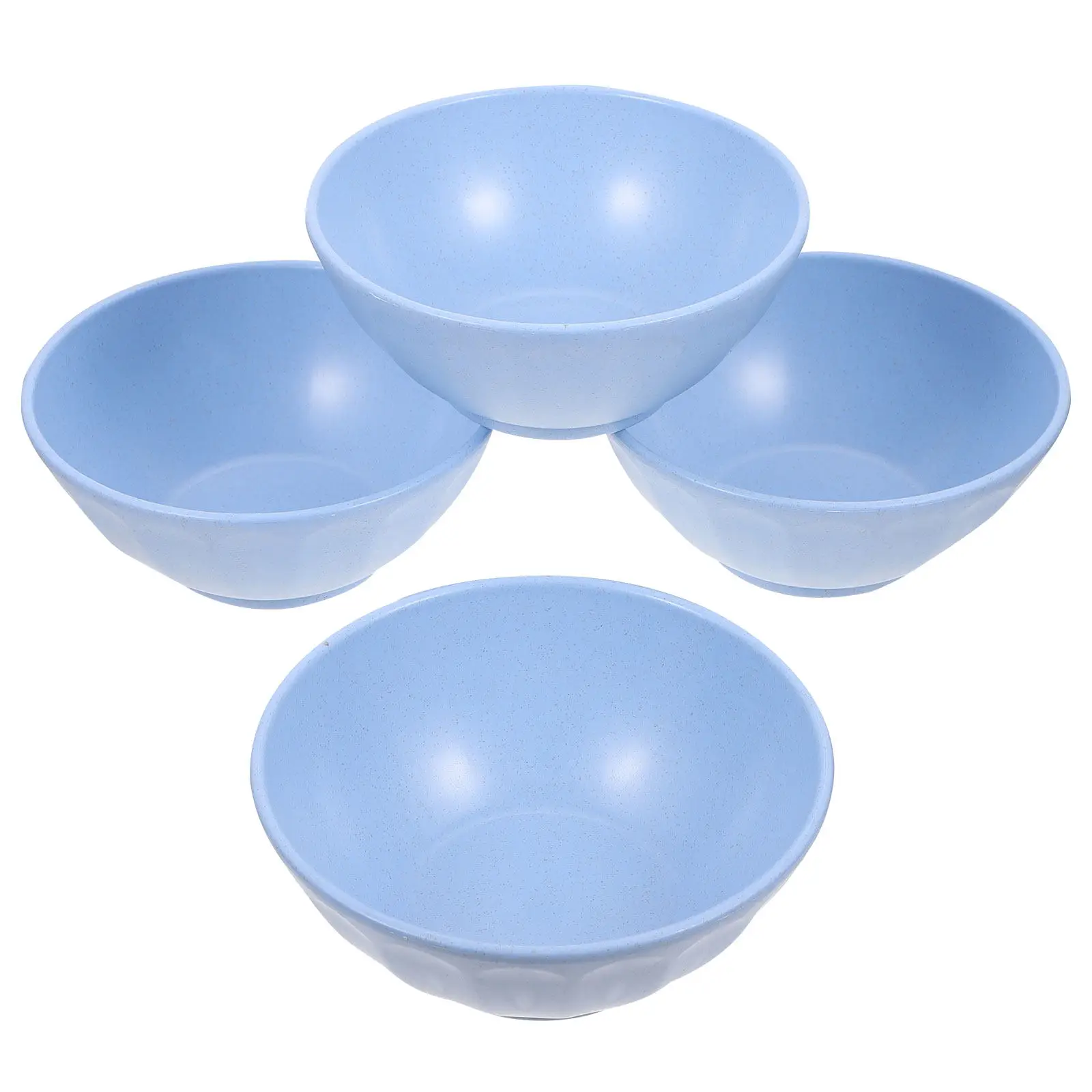 4Pcs Wheat Straw Bowls Eco Friendly Unbreakable Rice Noodles Soup Salad Serving Bowls for Home Kitchen Party Restaurant