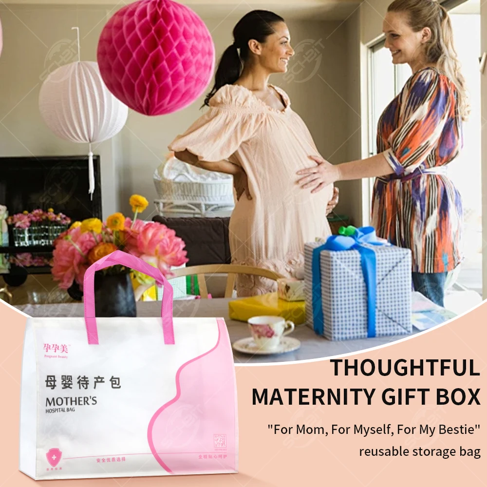 11 Piece Maternity Hospital Bag Kit Postpartum Care Set with Measuring Pads,Belly Band,Nursing Pads,Underwear for Labor Delivery