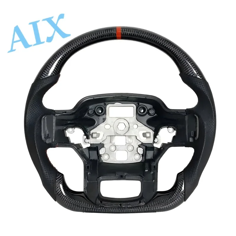 

Рулевое колесо из настоящего углеродного волокна на заказ для Ford F-150 Raptor Sport XLT 2021-2023 гг.