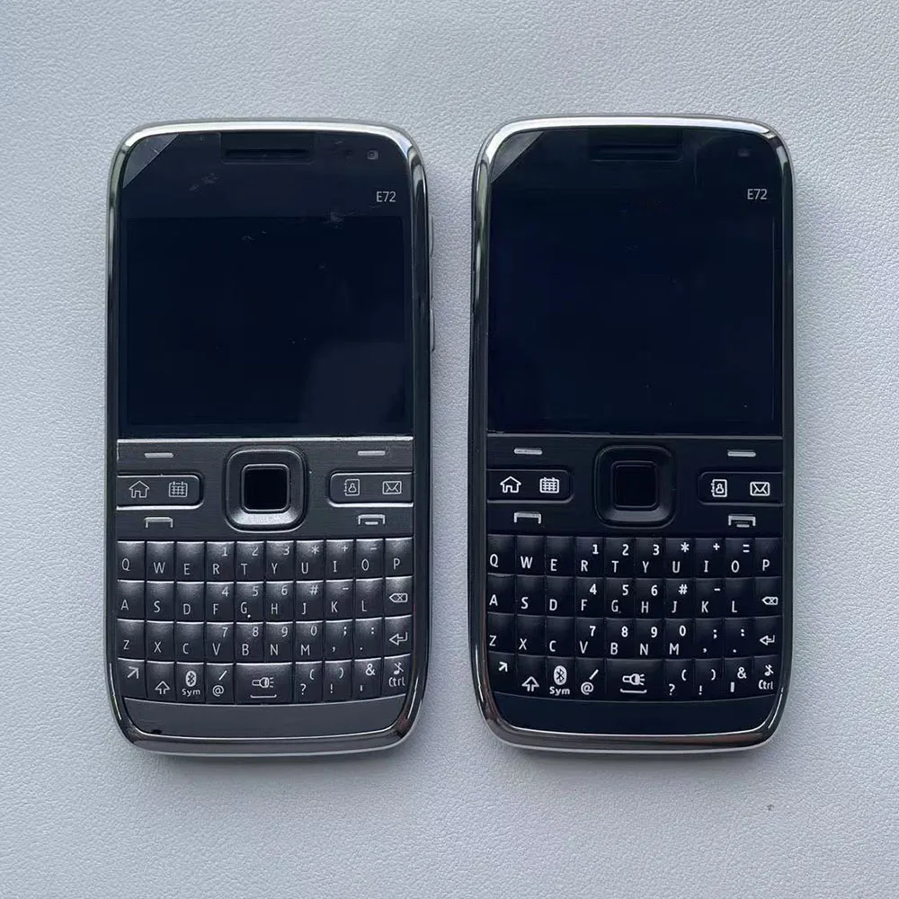 Teléfono móvil Original E72 GSM 3G desbloqueado Wifi 5MP 480p teléfono móvil inglés hebreo ruso teclado árabe. Hecho en Finlandia