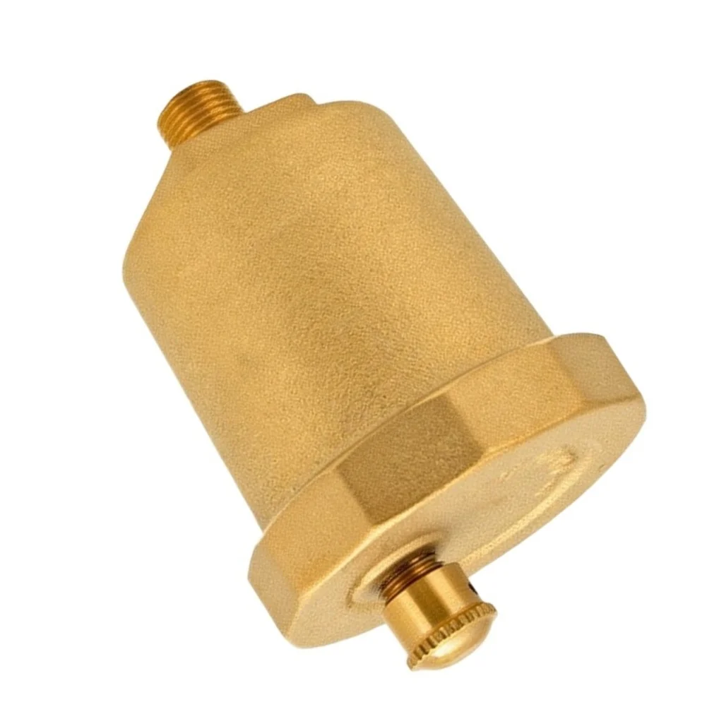 Brass Air Release Valve for Central Heating and Cooling Systems 5x5x7cm Optimized Flow Path for Fast Air Removal