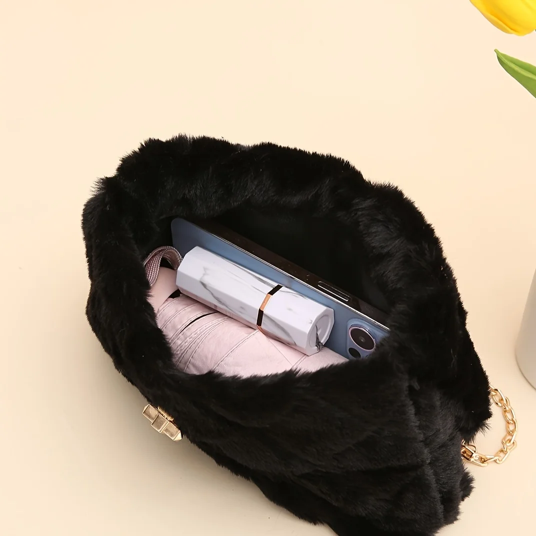 Personalisierte Umhängetasche für Damen, Neue Modische Vielseitige Ketten-Schultertasche für Tägliches Einkaufen, Weiche Verschluss-Schnalle Kleine Quadratische Tasche – Detail 5
