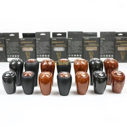 5S MT Black Leather Full Wood Gear Shift Knob For Toyota Prado LC120 Land Cruiser Prado 2003 2004 2005 2006 2007 2008 2009