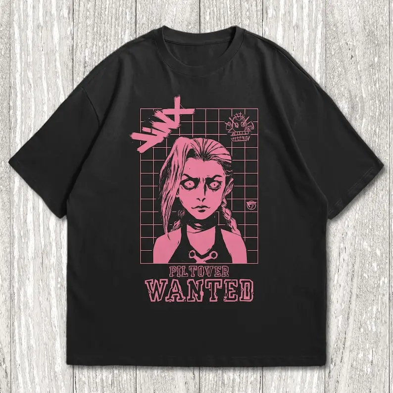 Jinx Girl Piltover Shirt, Fan Shirt, Anime Vintage Special T-shirt Unisex, Jinx's symbol, Arcane Shirt, Arcane Jinx Shirt