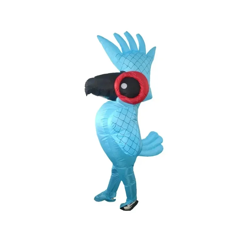 Gonfiabile Rio Blue Cartoon Anime Costume Cosplay Pappagallo Vestiti Costumi per adulti Halloween Festa di Natale
