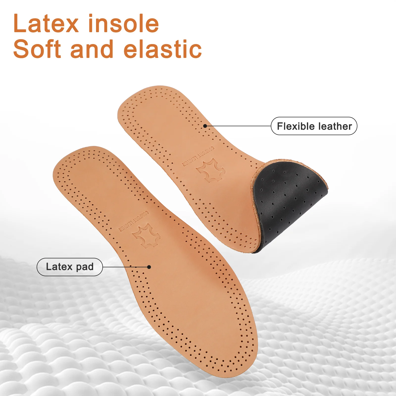 Insert Insoles Absorb Sweat Casual Ultra-thin Replacement Shoe Pad for Women Man