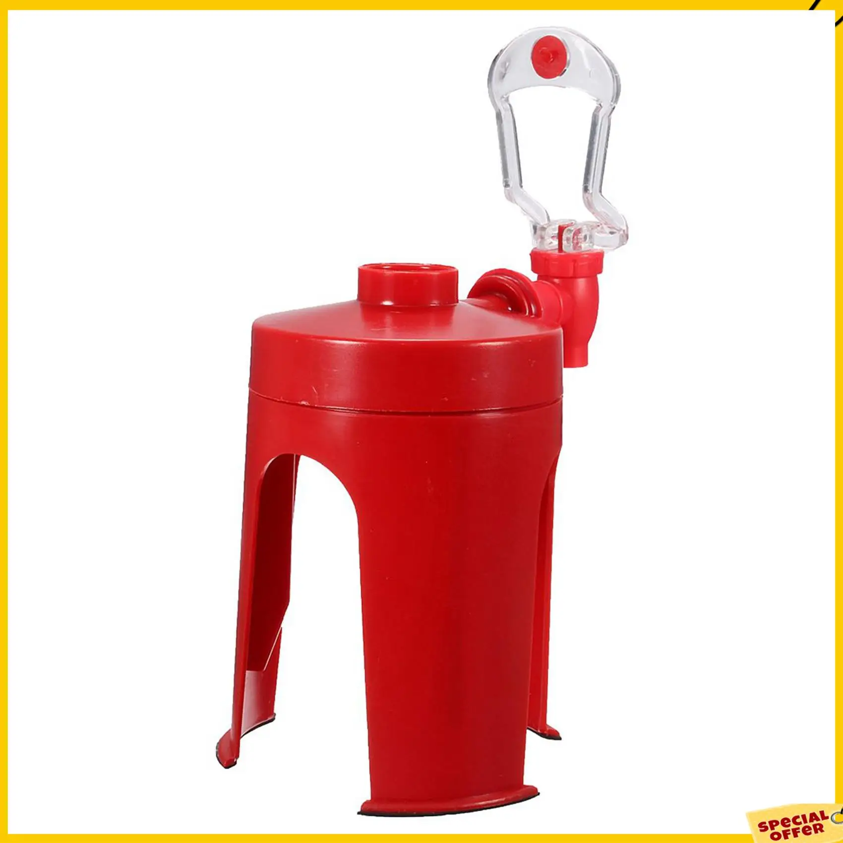 A24p 2x dispensador de refrigerante fizz dispensador de bebidas dispensador de água festa cola sprite, vermelho