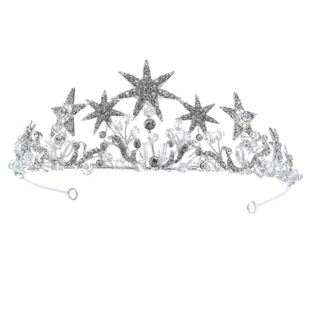 

1Pcs Shining Rhinestone Crown Headwear for Women Wedding Party Birthday Beautiful Head Accessory