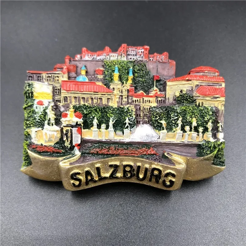 Creative Design Austria Vienna Tourism Scenery Refrigerator Magnet 3D Fridge Magnet Sticker Travel Souvenir Kitchen Decoration