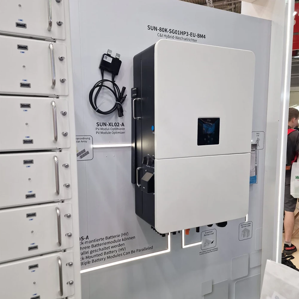 Deye SUN-80K-SG02HP3-EU-EM4/EM6 80KW Three Phase Solar Hybrid Inverter for Home Energy Storage