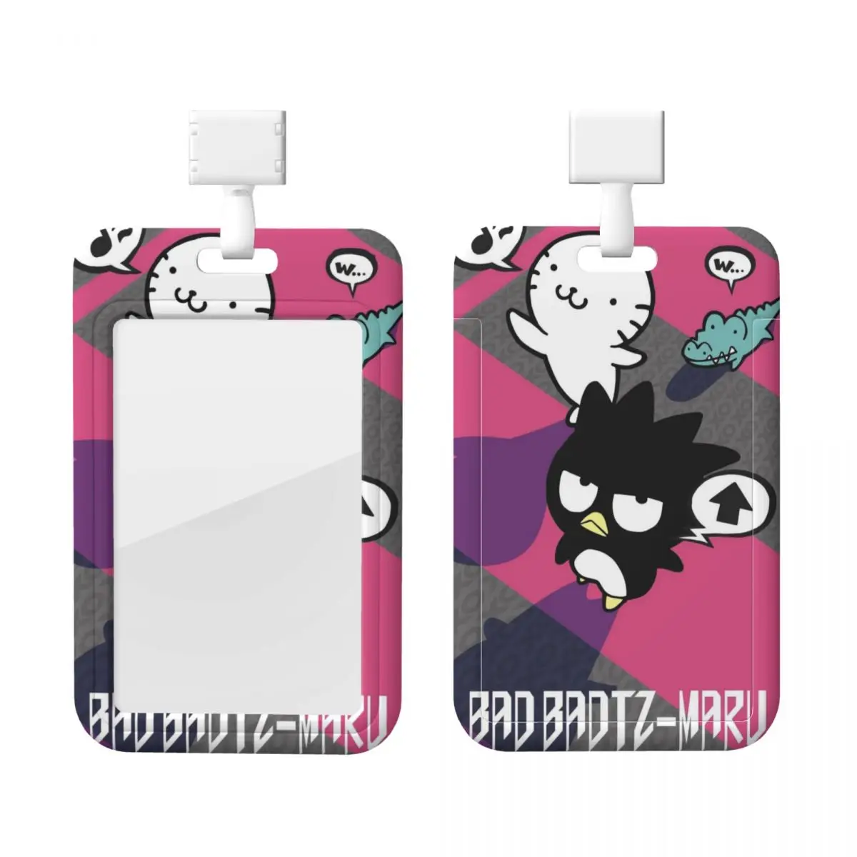 

Custom BADBADTZ-MARU Anime Credit Card Holders Neck Strap Lanyard ID Badge Card Holder Factories Engineers Card Holder