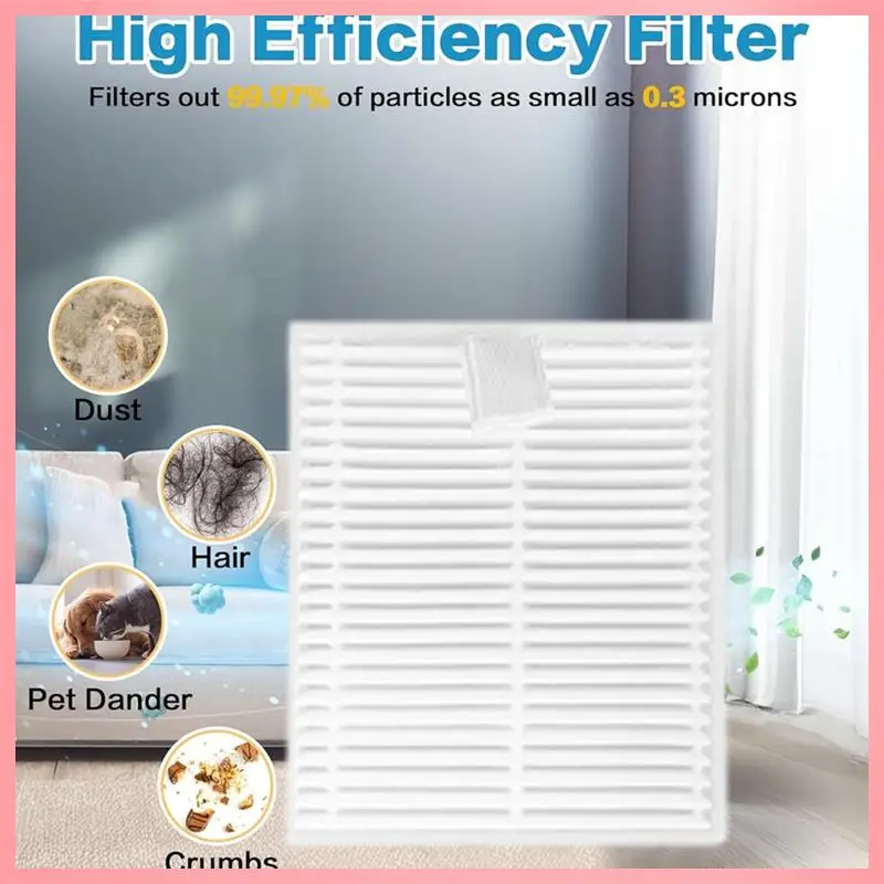 M02K-For Cecotec Conga 8490 قطع غيار فائقة القوة فرشاة رئيسية فرشاة جانبية فلتر HEPA ممسحة قماش كيس لجميع الغبار