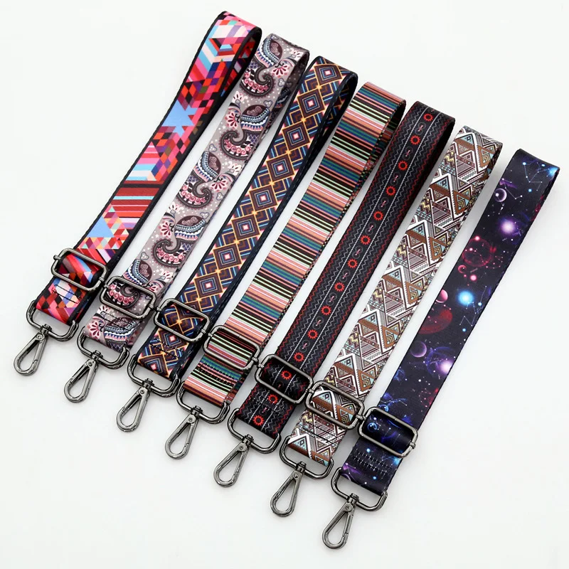 Replacement of Belt Bag Accessories Adjustable Shoulder Crossbody Bag Strap Ethnic Style Long Shoulder Strap