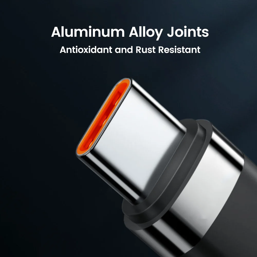 Кабель зарядный Elough с USB C на USB Type C, 5 А, 120 Вт