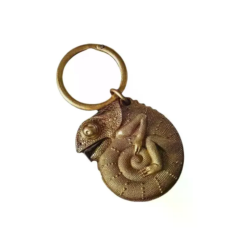 Chameleon Tape Measure 2M Stainless Steel Novelty Keychain Ruler Auto-Retract Portable Measurement Tool For DIY Craft
