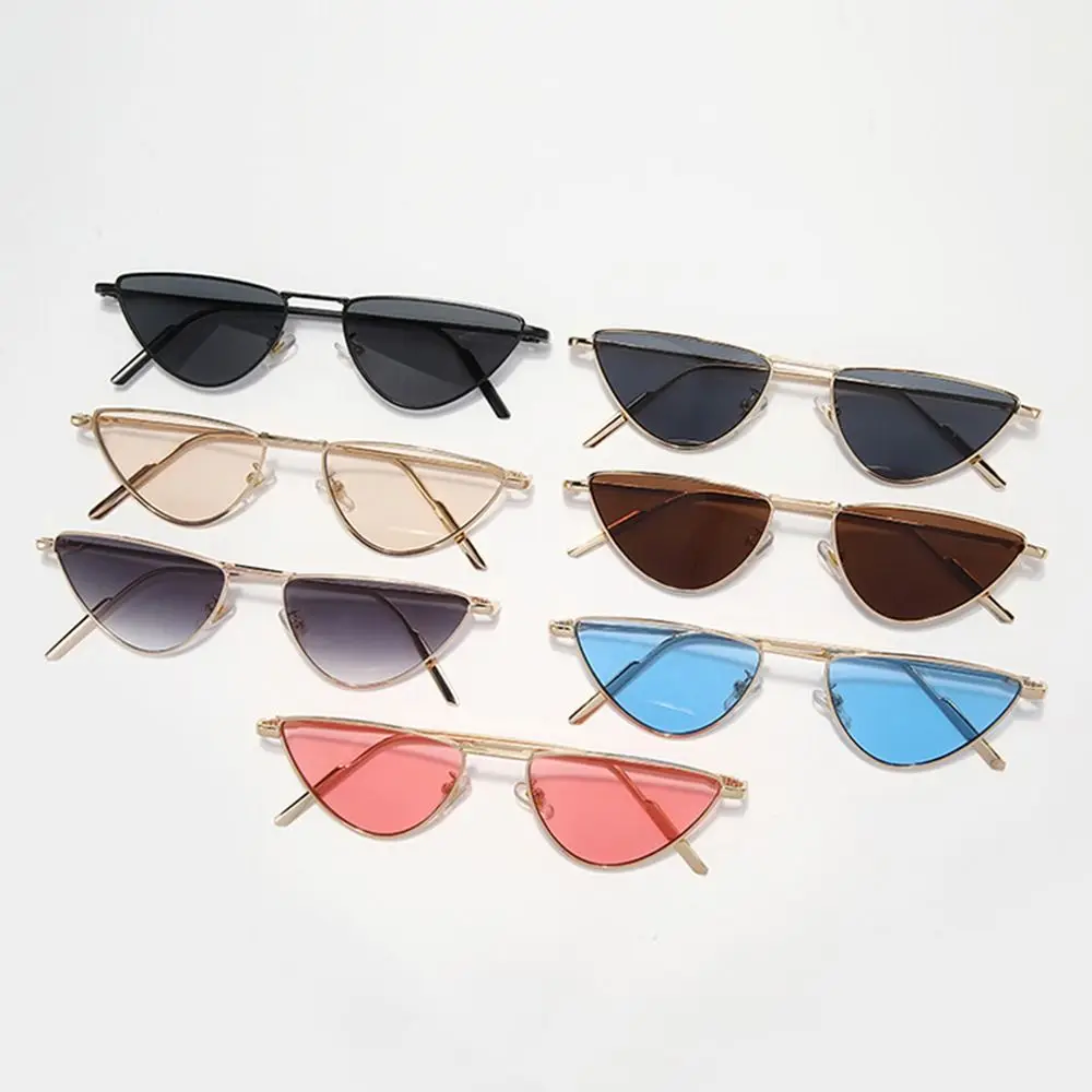 

Vintage Retro Triangle Sun Glasses UV400 Y2K Cat Eye Sunglasses Western Style Costume Accessory Anti-UV Glasses Decorative