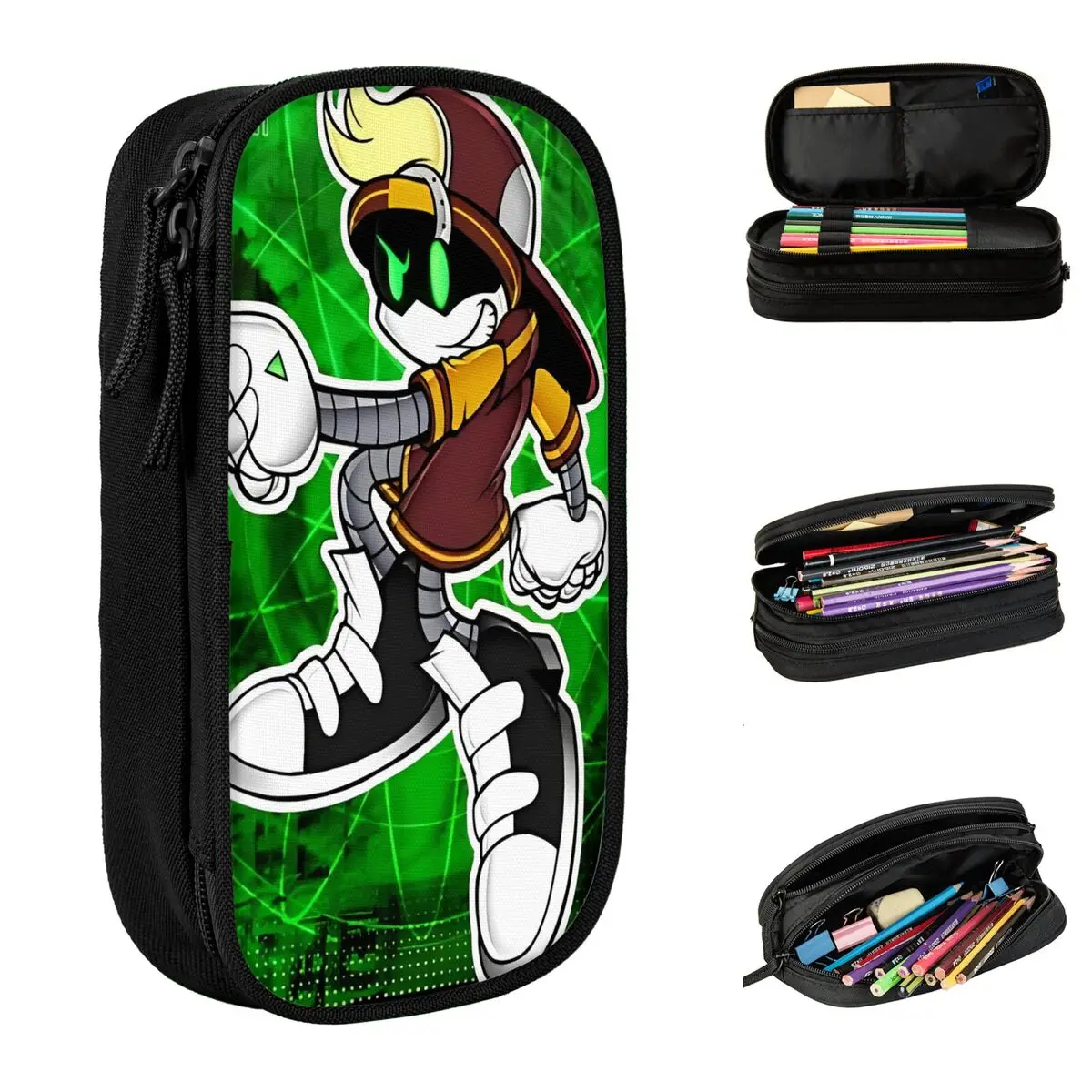 Robot Murder Drones V Uzi Astuccio per matite Astucci per matite scolastiche Cerniera Ragazzo Ragazza Astuccio per matite di grande capacità Organizzatore di cancelleria