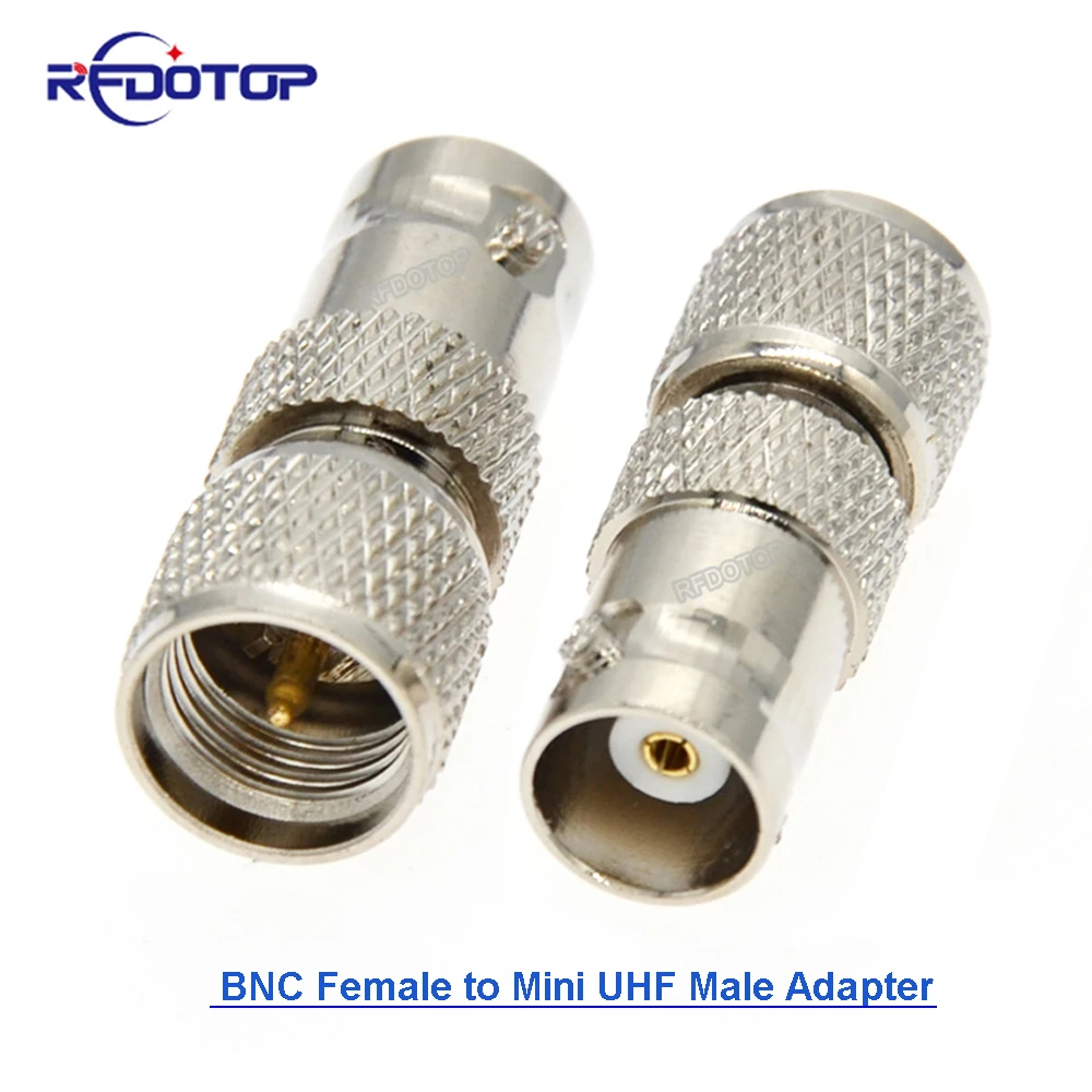 

1Pcs Mini UHF Male Plug to BNC Female Jack RF Adapter Connector Coaxial High Quanlity 50 Ohm