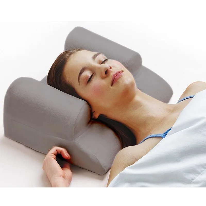 Anti-side sleeping pillow fixed sleeping position correction prevention, anti-roll side sleeping device after lying on the back