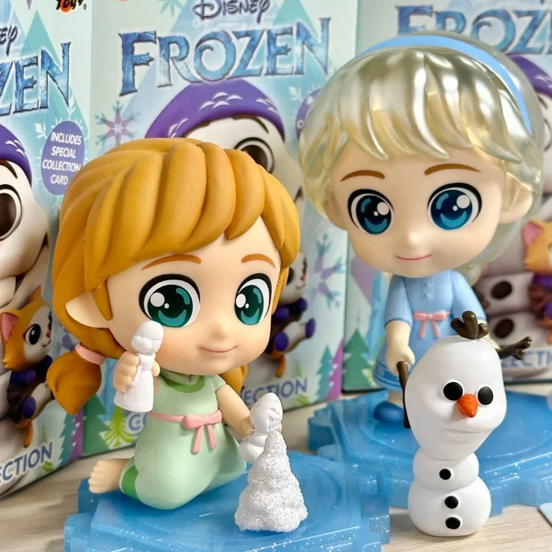 New Disney Frozen 2.0 Blind Box Elsa Young Anna Cosbi Ice And Snow World Collection Model Mystery Box Kids Xmas New Year Gift