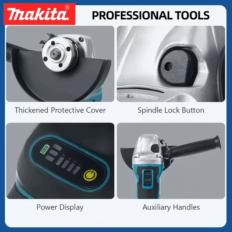 Makita DGA404 18V amoladora angular eléctrica sin escobillas amoladora inalámbrica Metal madera pulido herramienta eléctrica de corte