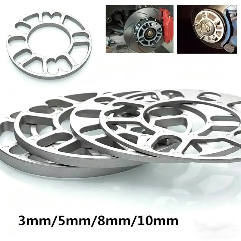 2 Peças Adaptadores Espaçadores de Roda Universal para Carro 3mm 5mm 6mm 8mm 10mm para 4x100 4x114.3 5x100 5x108 5x114.3 5x120
