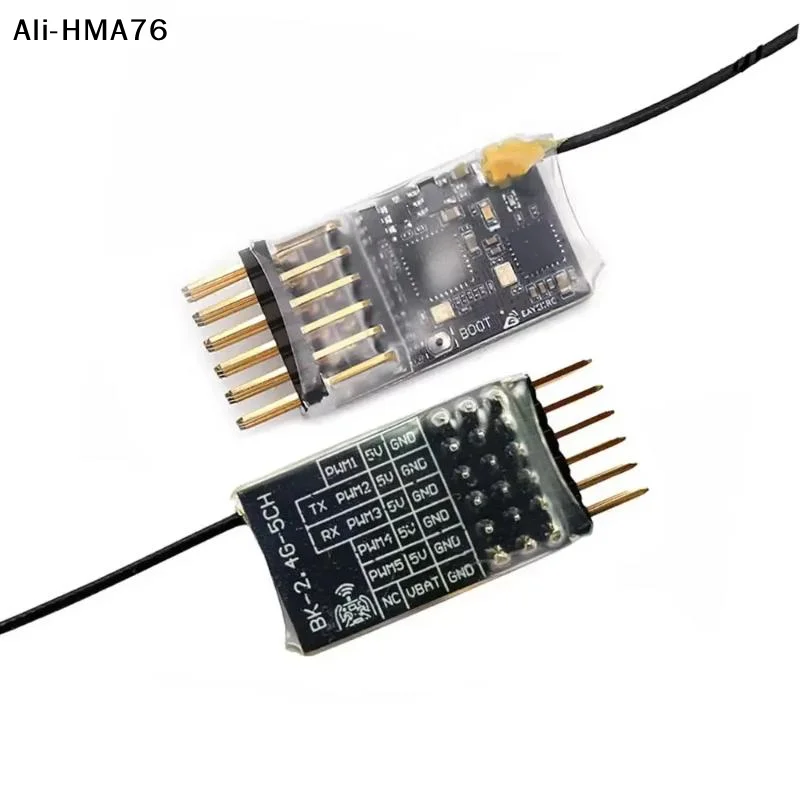 

【R】Комплект из 2 приемников ELRS 3.0 5CH PWM с поддержкой стабильного сигнала на большие расстояния, ELRS 2.4G с медной антенной для радиоуправляемых FPV дронов и самолетов с фиксированным крылом