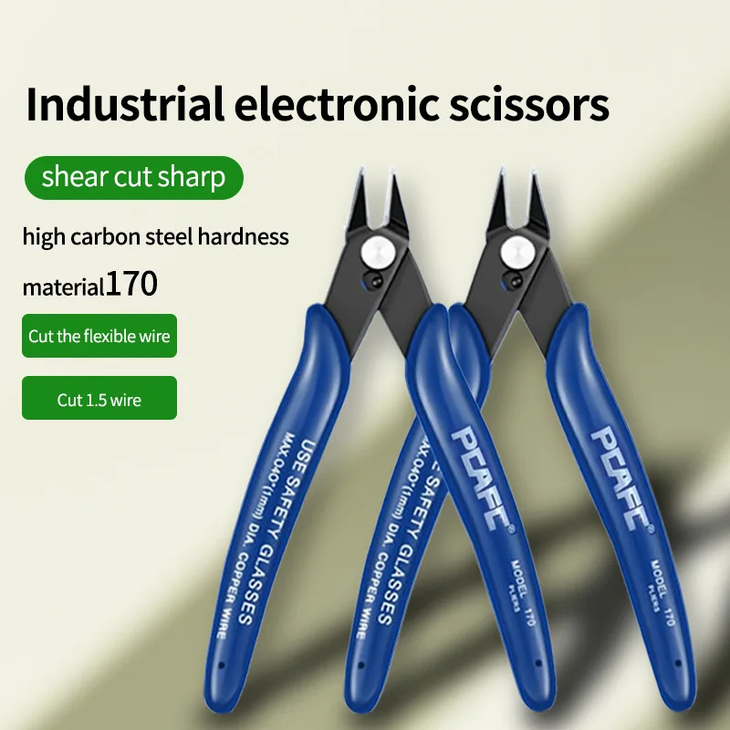 Pliers Pointed Manual Electronic Repair Cutters Flat Bit Tongs Small Labor-Saving Electrician Wire Stripping Peeler