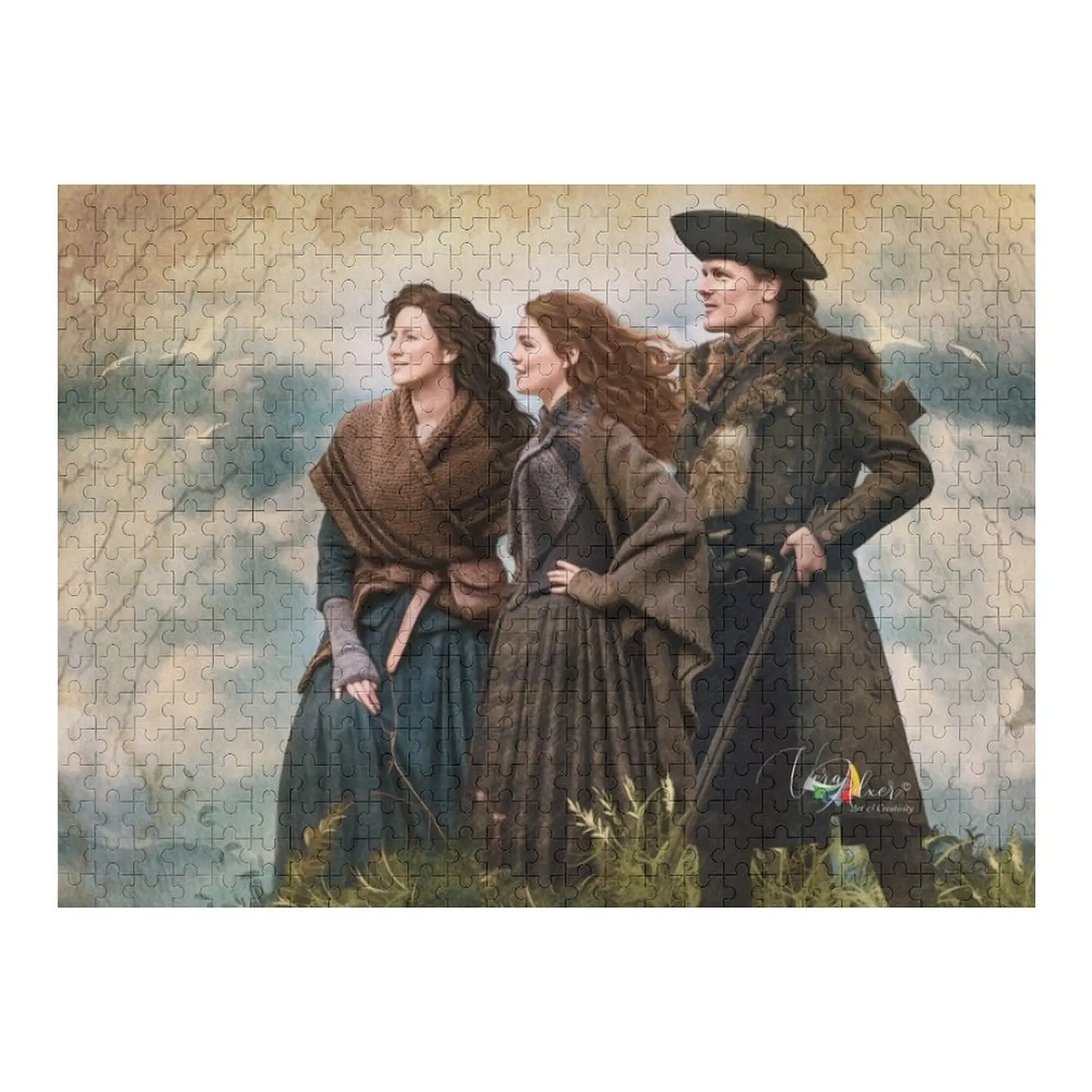 العائلة معًا أحجية الصور المقطوعة الخشبية على شكل حيوانات للأطفال الصغار، ألغاز خشبية مخصصة للصور #1