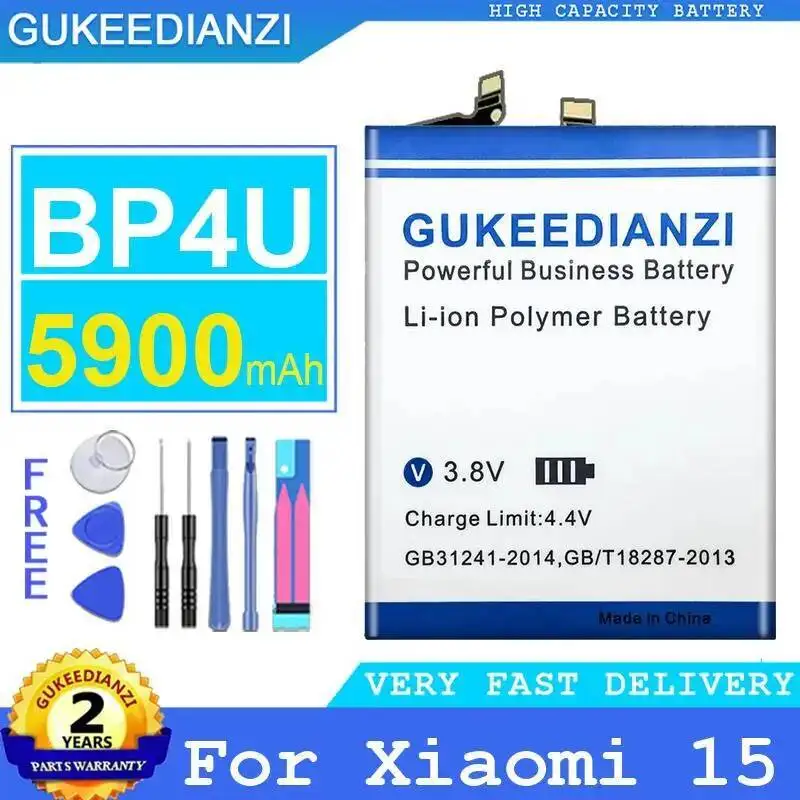 

BP4U Mobile Phone Battery 5900Mah For Xiaomi 15 Long Lasting