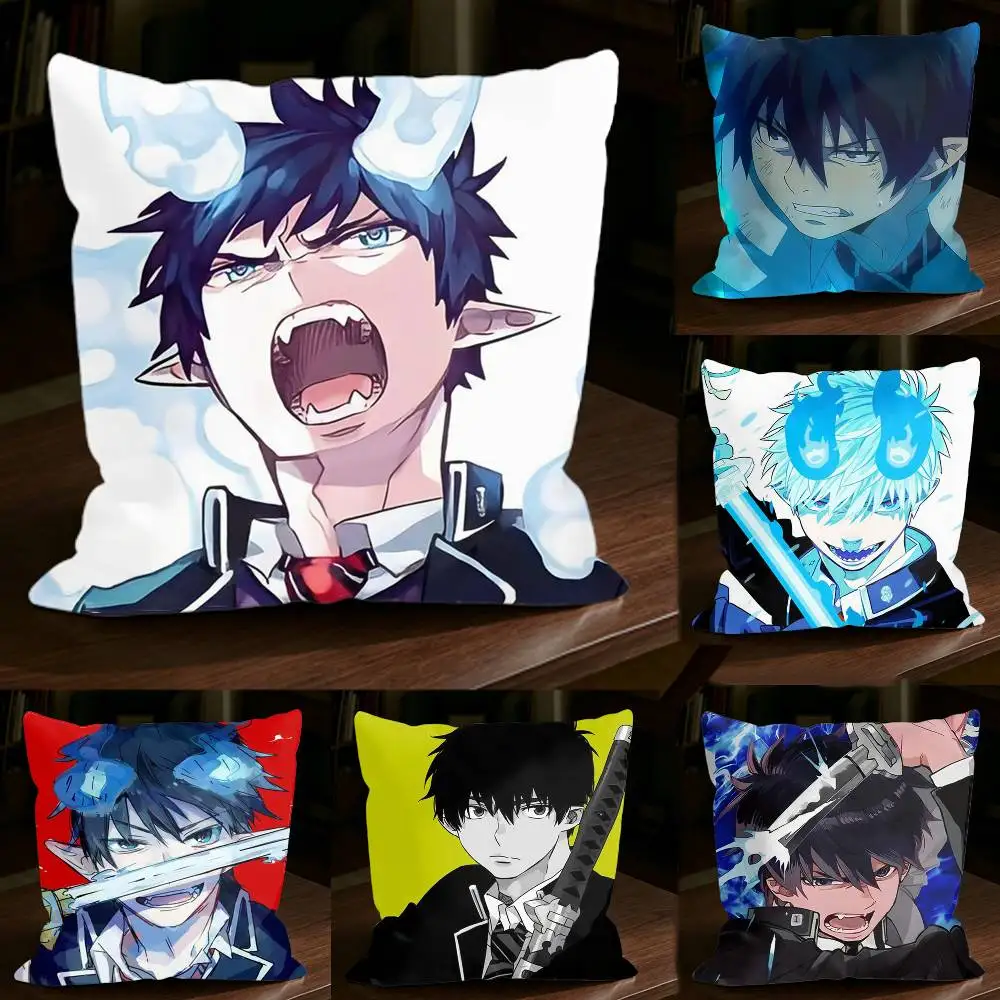 Okumura Rin Anime Blue Exorcist  Square Sofa Pillow Cover Solid Color Living Room Home Decor Cushion Case