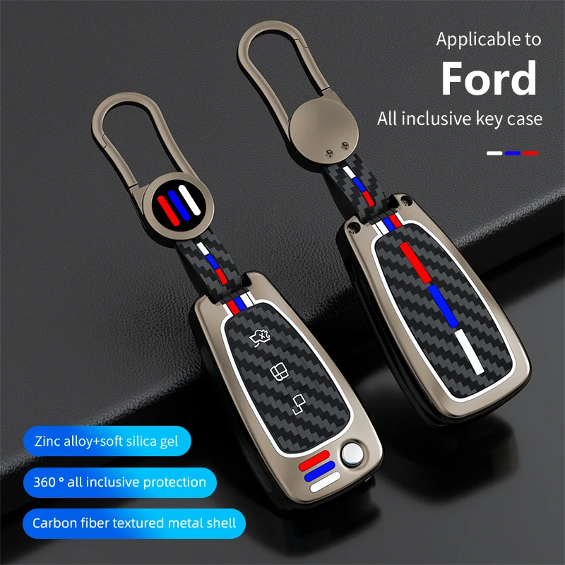 Car Key Case Cover For Ford Ranger C-Max S-Max Focus Galaxy Mondeo Transit Tourneo Custom Auto Key Holder car accessories