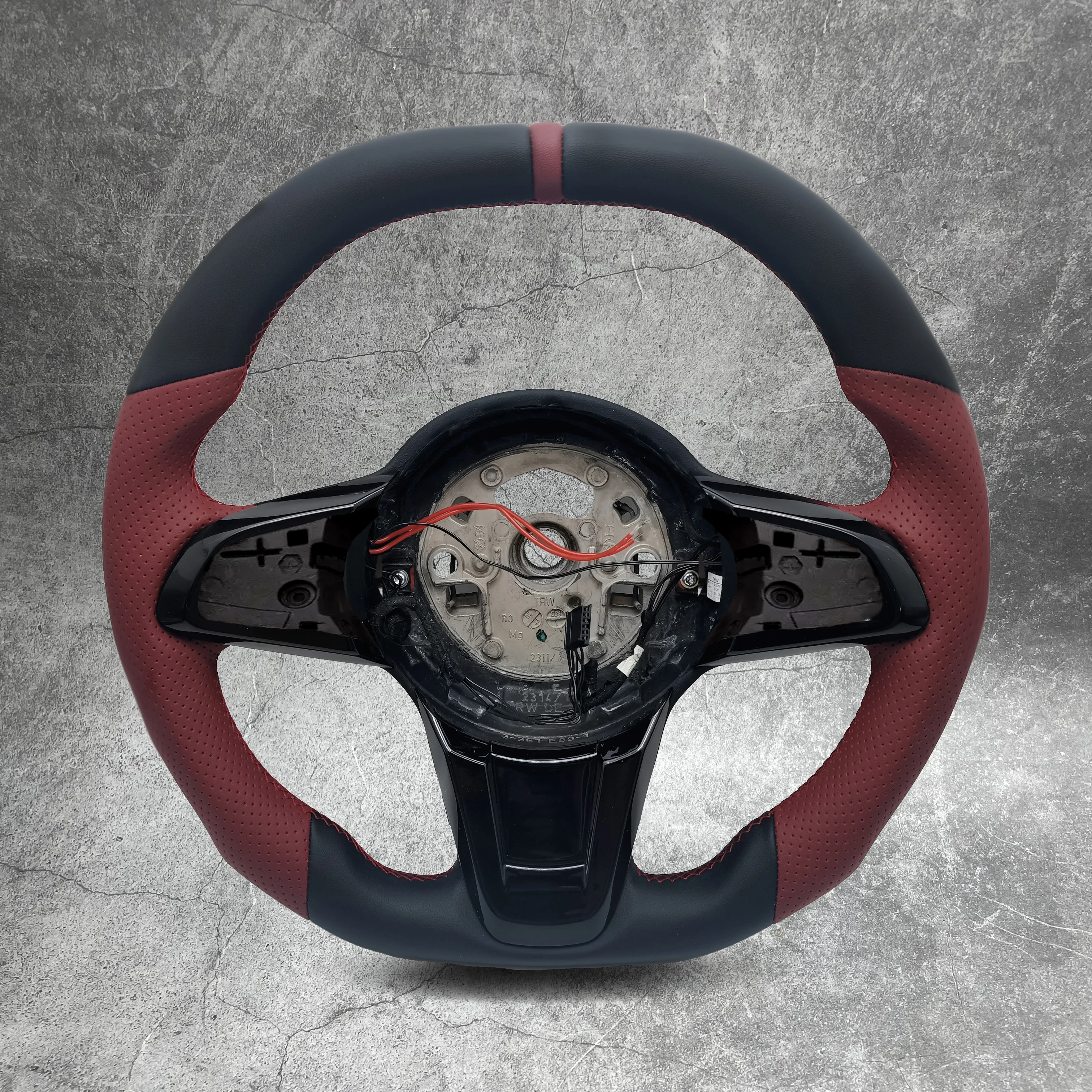 For BMW Z4 E89 2009-2016 Leather Customized Flat Bottom Steering Wheel