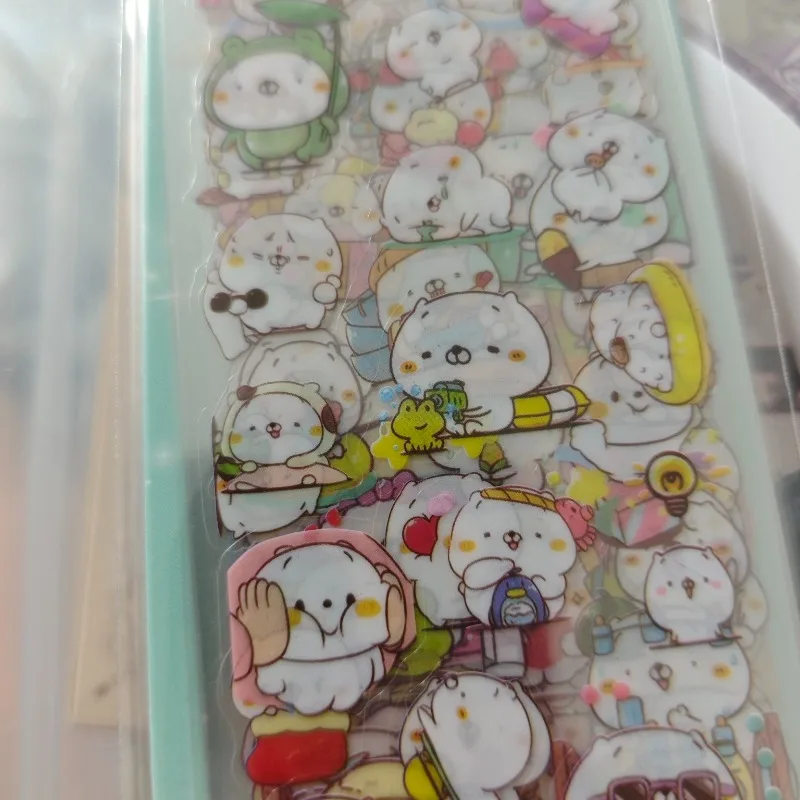 

10pcs/set Cute Frog Stickers Pack Kawaii PET Decals for Students DIY Craft Card Making Album Planner Notebook Stationery Gift