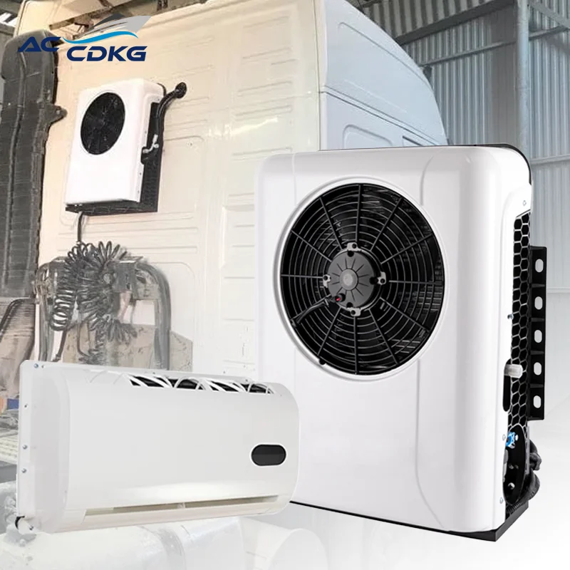 

12v 24v Van RV Car Caravan Cabin Electric Inverter Conditioning Parking Cooler Split Truck Air Conditioner