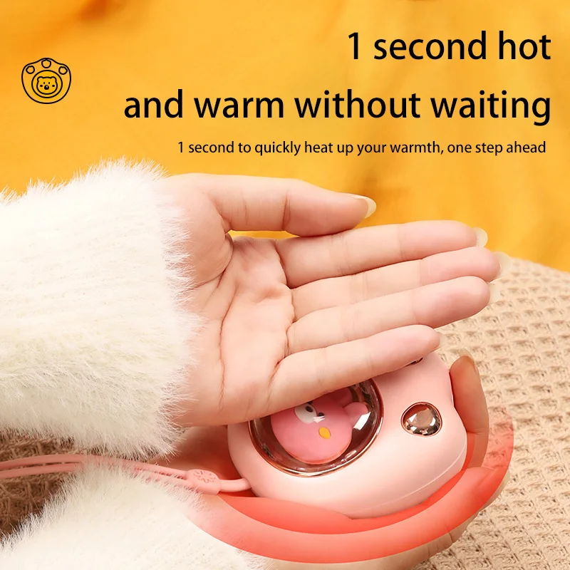 Xiaomi Hand Warmer Cute Cat Paw Rechargeable Built-in Battery For Students Adult Winer Fast Usb Heater For Camping Office School