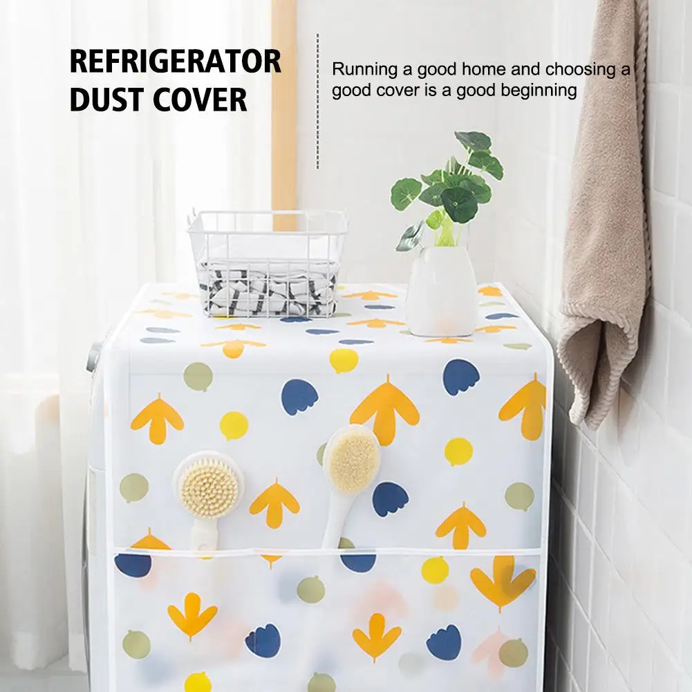 New High-looking Refrigerator Washing Machine Cover Cover With Cabinet Reusable Multi-purpose Washable Cloth Storage Dust B P0K6