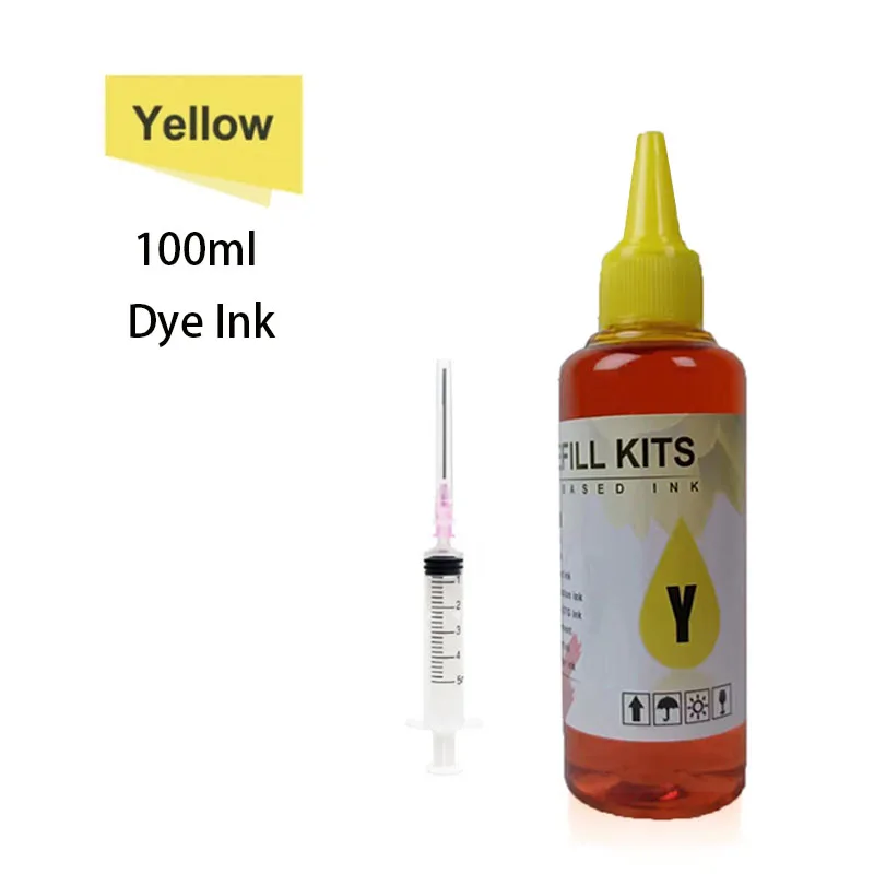 Dye ink Refill kit For HP 301 302 304 305Xl Printer  For Epson Canon 40 41 445 446 Brother Lexmark Samsung Dell Inkjet Printer
