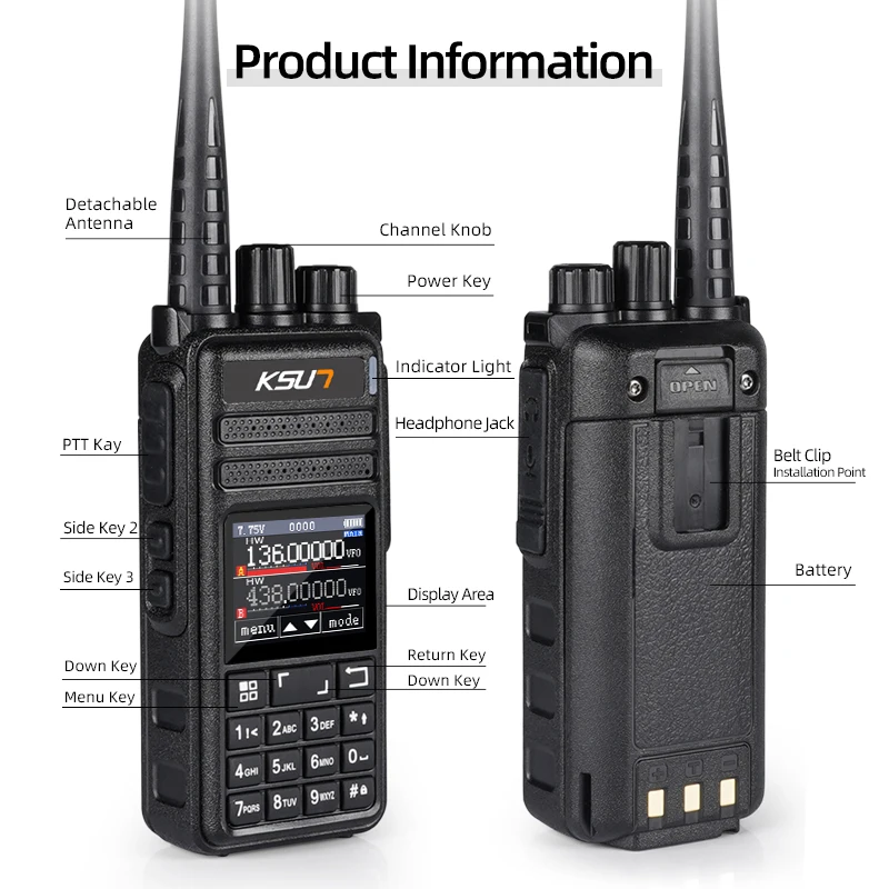 UV128D جهاز اتصال داخلي احترافي طويل المدى مفتاح واحد فك جميع الموجات جهاز اتصال لاسلكي آمن نظام اتصالات مجموعة الشبكة #4
