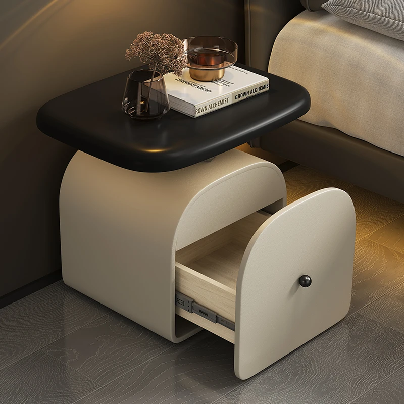 Decor Comodino in legno Camera da letto Soggiorno moderno Cassetti Comodino Semplice e confortevole Mobili da salone Mesa De Cabeceira bassi