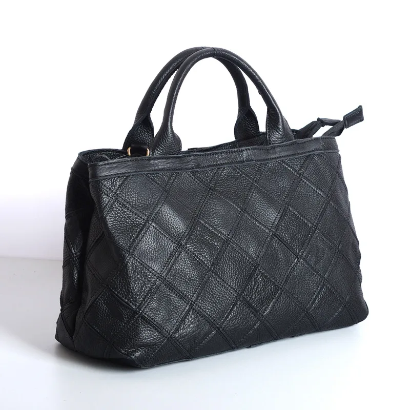 

New Leather Handbag Women's Simple Commute OL Crossbody Large Capacity Versatile Diagonal Small Square Bag