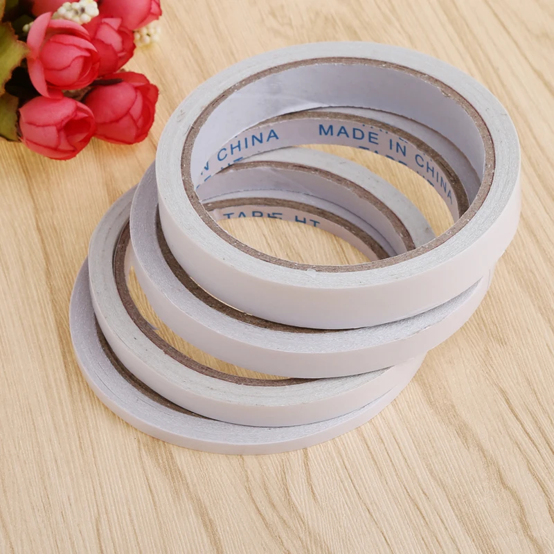 12m 5mm-15mm Strong Double Sided Sticky Adhesive Tape For Home Office Stationery