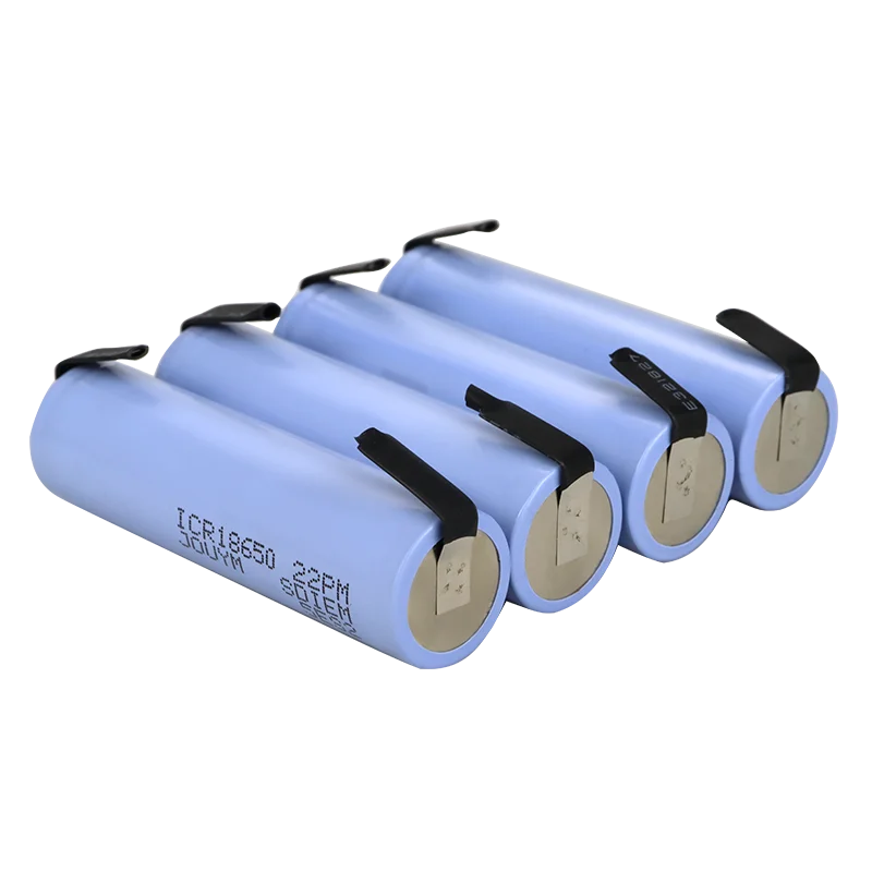 JOUYM 18650 battery 2200 mah 3.7 v high current batteries Icr18650 22p high discharge 30 a power bateria welding nickel