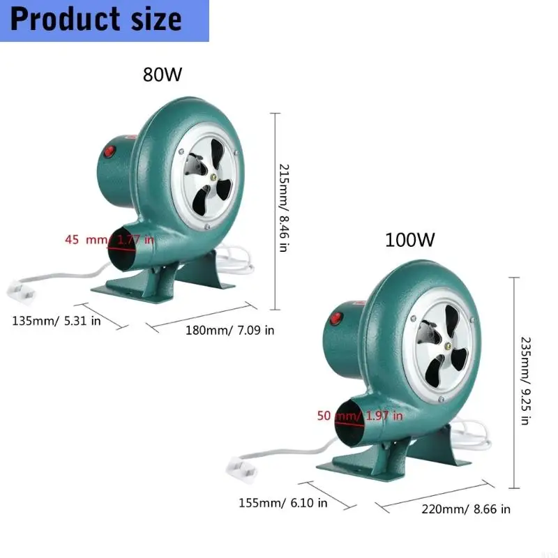 M4YC 220V 50Hz Fã do soprador casa 2800rpm com fã fogão do soprador fluxos ar ajustável para churrasco e partida