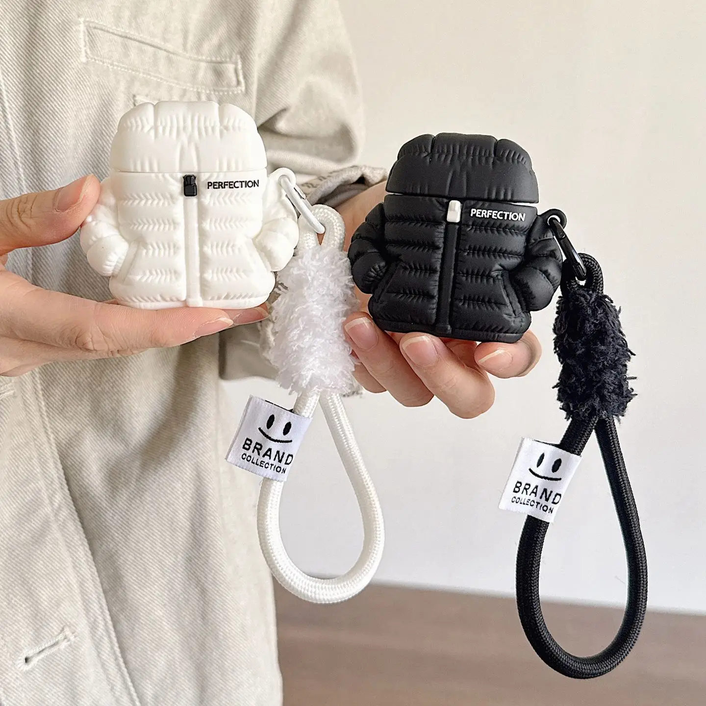 

For AirPods Pro3 Pro2 Pro for AirPods 1 2 3 4th Generation Wireless Bluetooth Creative Winter Down Jacket Headphone Case