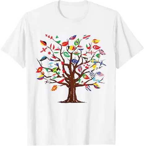 Länder der Welt, 287 Flaggen, internationale Flagge, Herz-T-Shirt, Y2k-Reisegrafik, ästhetische Kleidung, lustiges Geographie-T-Shirt über die Welt – Detail 8