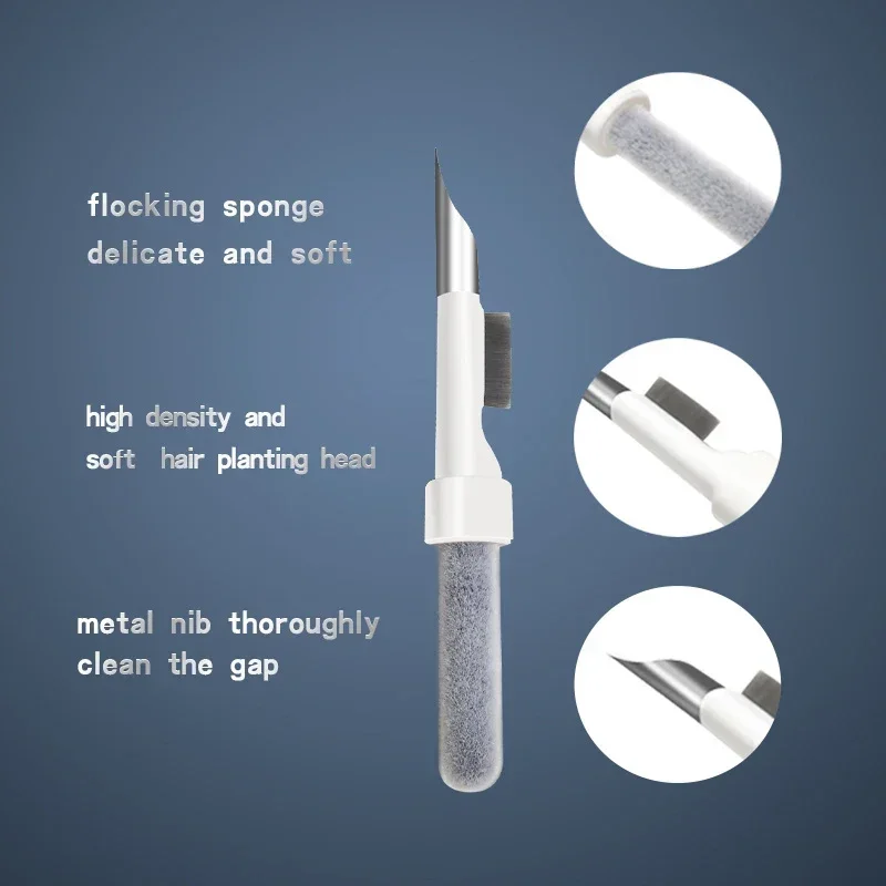 Earbuds Case Cleaning Pen Bursh Pen for Samsung Xiaomi Huawei Airdots Cleaning Tool for Bluetooth Earphone For Airpods Pro 1 2 3 - view 5