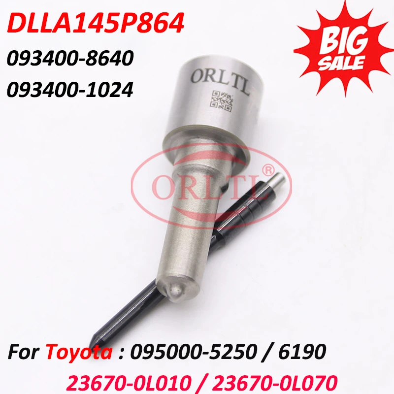 Fuel Injector Nozzle DLLA145P864 Diesel Sprayer DLLA 145 P 864 For Toyota Hiace / Hilux 23670-0L010,23670-0L070,095000-5250