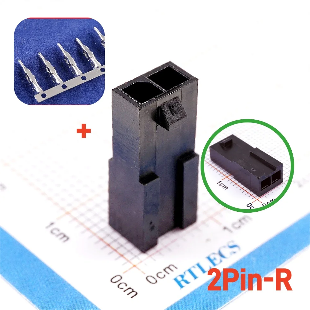 

100 set Micro-Fit 3.0 Plug Housing 1x2 2 Pin No Ear Single Row 2 Circuits Crimp Terminal Tin Cross 436400201 430310001